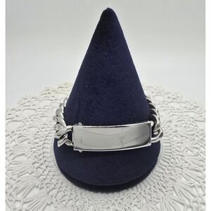 Speidel Vintage Silver Tone Rhodium I.D Bracelet Blank No Engraving